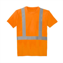 High visibility polo safety shirt reflective uniform shirt